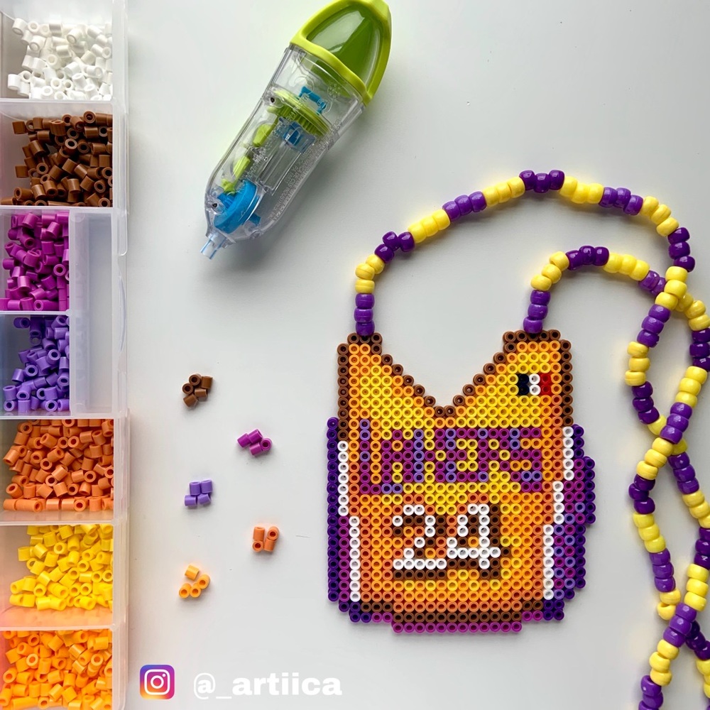 Kobe bryant perler necklace